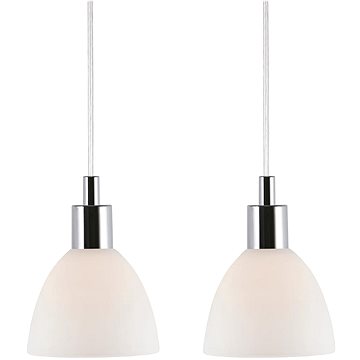

Nordlux Kovový lustr Ray, 2 ks, 120 × 165 mm, E14, 40 W, bílý, chrom