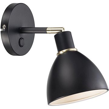 

Nordlux Nástěnná čtecí lampička Ray, 120 × 230 mm, černá