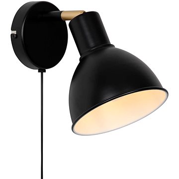 

Nordlux Nástěnná lampička Pop, 155 × 200 mm, E27, 18 W, černá, matná