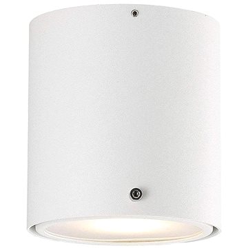 

Nordlux Kovové stropní svítidlo ve tvaru válce IP44 S4, 100 × 110 mm, bílé