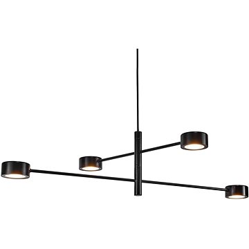 

NORDLUX Stmívatelný LED lustr Clyde - černá, kříž