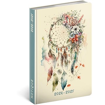 

NOTIQUE 18 měsíční diář Petito – Lapač snů 2024/2025, 11 × 17 cm