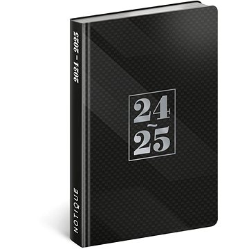 

NOTIQUE 18 měsíční diář Petito – Černý 2024/2025, 11 × 17 cm