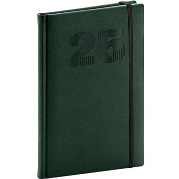 

NOTIQUE Týdenní diář Vivella Top 2025, zelený, 15 × 21 cm