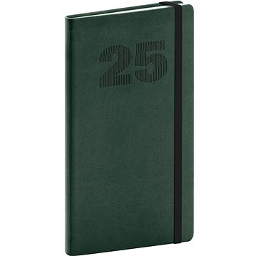 

NOTIQUE Kapesní diář Vivella Top 2025, zelený, 9 × 15,5 cm
