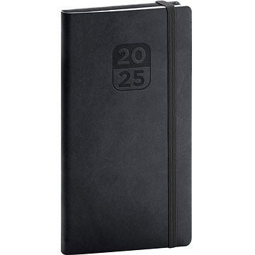 

NOTIQUE Kapesní diář Aprint Top 2025, černý, 9 × 15,5 cm