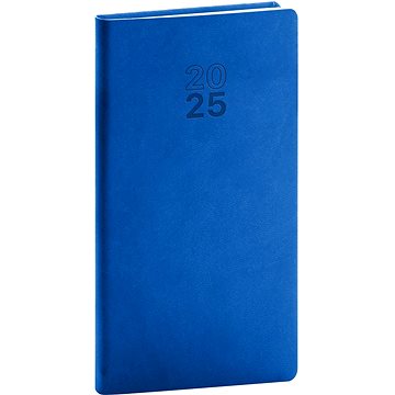 

NOTIQUE Kapesní diář Aprint 2025, modrý, 9 × 15,5 cm