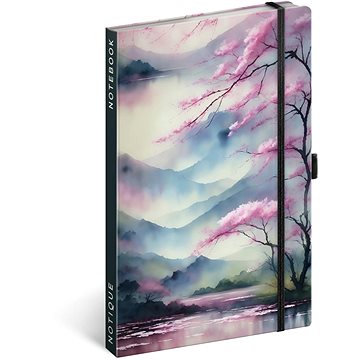 

NOTIQUE Notes Sakura, linkovaný, 13 × 21 cm