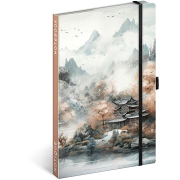 NOTIQUE Notes Japonsko, linkovaný, 13 × 21 cm