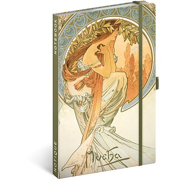 

NOTIQUE Notes Alfons Mucha – Poezie, linkovaný, 13 × 21 cm