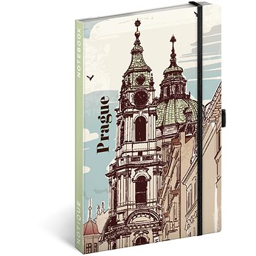 

NOTIQUE Notes Praha, linkovaný, 13 × 21 cm