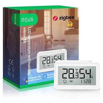 

Nous E6 LCD Zigbee Smart teplotní a vlhkostní senzor