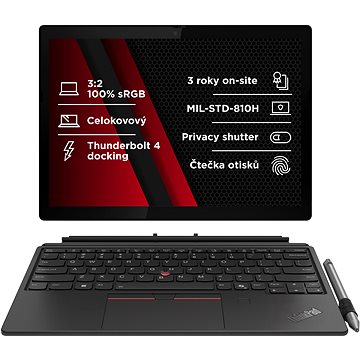 Lenovo ThinkPad X12 Detachable Gen 2 Black LTE + aktivní stylus Lenovo