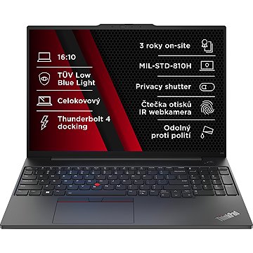 

Repasované - Lenovo ThinkPad E16 Gen 1 Black