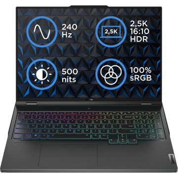 

Lenovo Legion Pro 7 16ARX8H Onyx Grey kovový