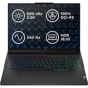 

Lenovo Legion Pro 7 16IRX9H Eclipse Black kovový + podložka pod myš