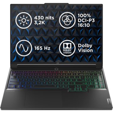 Lenovo Legion 7 16IRX9 Eclipse Black celokovový + podložka pod myš