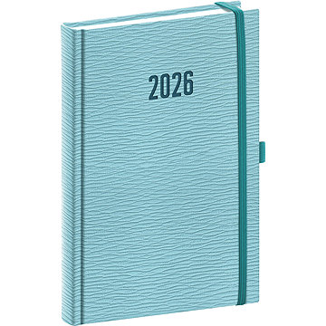 NOTIQUE Rivoli 2026 denní, světle modrý, 15 x 21 cm