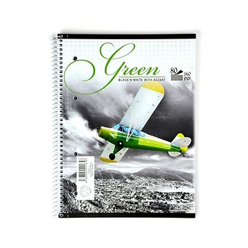 

NOTES A4, 80 listů, se spirálou na straně, čtverečkovaný