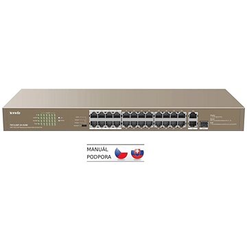 

Tenda TEF1126P-24-410W PoE Rackmount Switch 135W + SFP