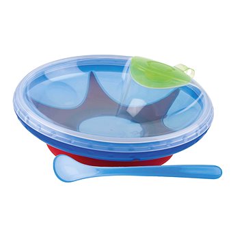 

NUBY Miska udržující teplo s lžičkou 3 m+, modrá
