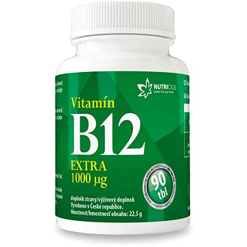 

Nutricius Vitamín B12 extra 1000µg tbl. 90