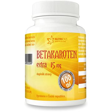 

Nutricius Betakaroten extra 15 mg tbl. 100