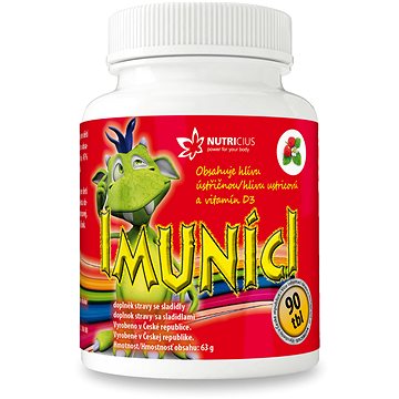 

Nutricius Imuníci - Hlíva ústřičná s vit. D pro děti tbl. 90