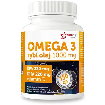 

Nutricius Omega 3 Rybí ol. 1000 mg - cps. 150