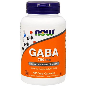 

NOW Foods Gaba 750 mg, 100 rostlinných kapslí