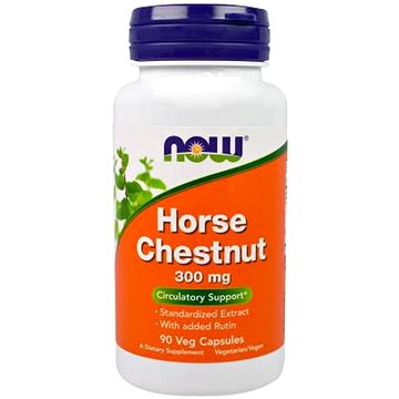 

NOW Foods Horse Chestnut Kaštan extrakt (Aescin) 300 mg + Rutin, 90 rostlinných kapslí