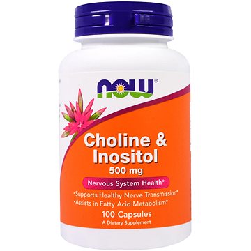

NOW Foods Cholin & Inositol, 500 mg, 100 kapslí