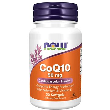 

NOW Foods Koenzym Q10 (s vitamínem E a selenem) 50 mg, 50 softgel kapslí