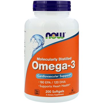 

NOW Foods Omega 3 (180 EPA / 120 DHA), 200 softgel kapsle