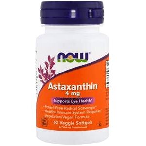 

NOW Foods Astaxanthin 4mg, 60 softgelových kapslí