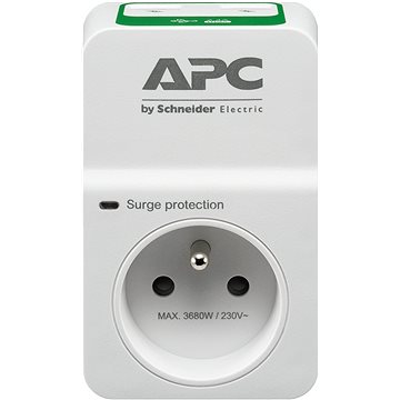 APC Základní ochrana proti přepětí SurgeArrest 1 výstup 230V, 2 nabíjecí porty USB, Francie - Přepěťová ochrana