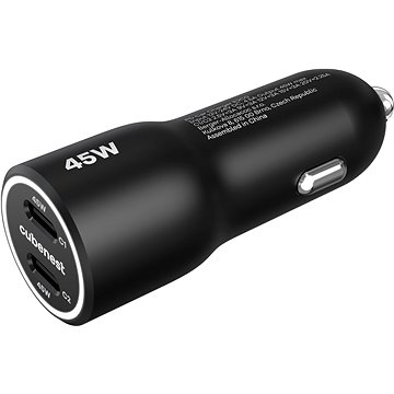 

Cubenest E2CO Car Charger PD 45W, 2xUSB-C černá