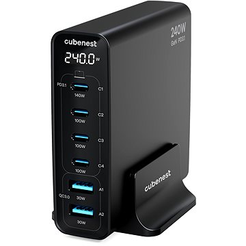 

CubeNest S6D0 GaN 240 W černá
