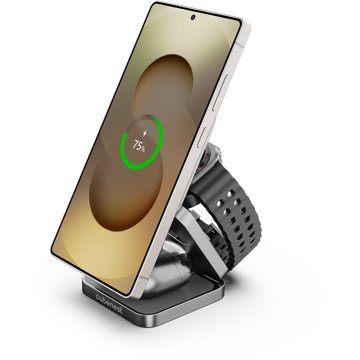 

CubeNest Qi2 SQ312 Pro Grey 3v1 s podporou uchycení MagSafe - Samsung Watch