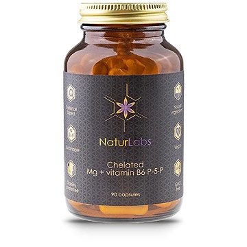 

NaturLabs Energy Magnesium Malate + Bioactive Vitamin B6, 90 kapslí