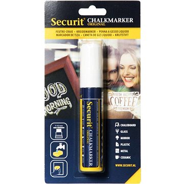 SECURIT Original, silný křídový popisovač, bílý