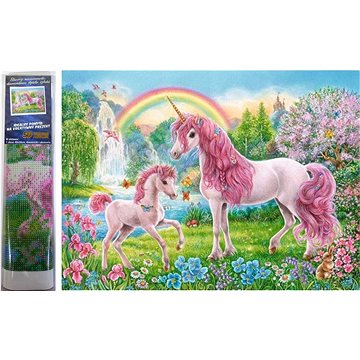 

Norimpex Jednorožci v pohádkové zahradě 30 × 40 cm