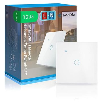 

Nous L1T WiFi Smart světelný vypínač s Tasmota firmwarem