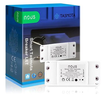 

Nous L6T WiFi Smart spínací modul s Tasmota firmwarem