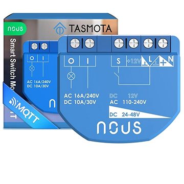 

Nous B1T WiFi Tasmota spínací modul (1 kanál, bez měření spotřeby, ESP32)