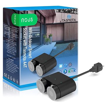 

Nous A4T WiFi venkovní Smart zásuvka s Tasmota firmwarem