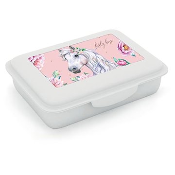 OXYBAG Box na svačinu s přihrádkou Kůň romantic