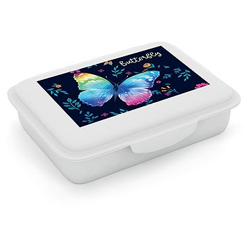 OXYBAG Box na svačinu s přihrádkou Motýl
