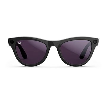 Meta RAY-BAN Meta Skyler (Standard) Smart Glasses (Gen 2) - Shiny Black, Clear to Amethyst Transitio