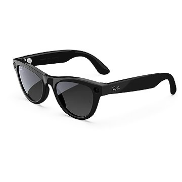 Meta RAY-BAN Meta Skyler (Standard) Smart Glasses (Gen 2) - Shiny Black, Grey Polarized Gradient